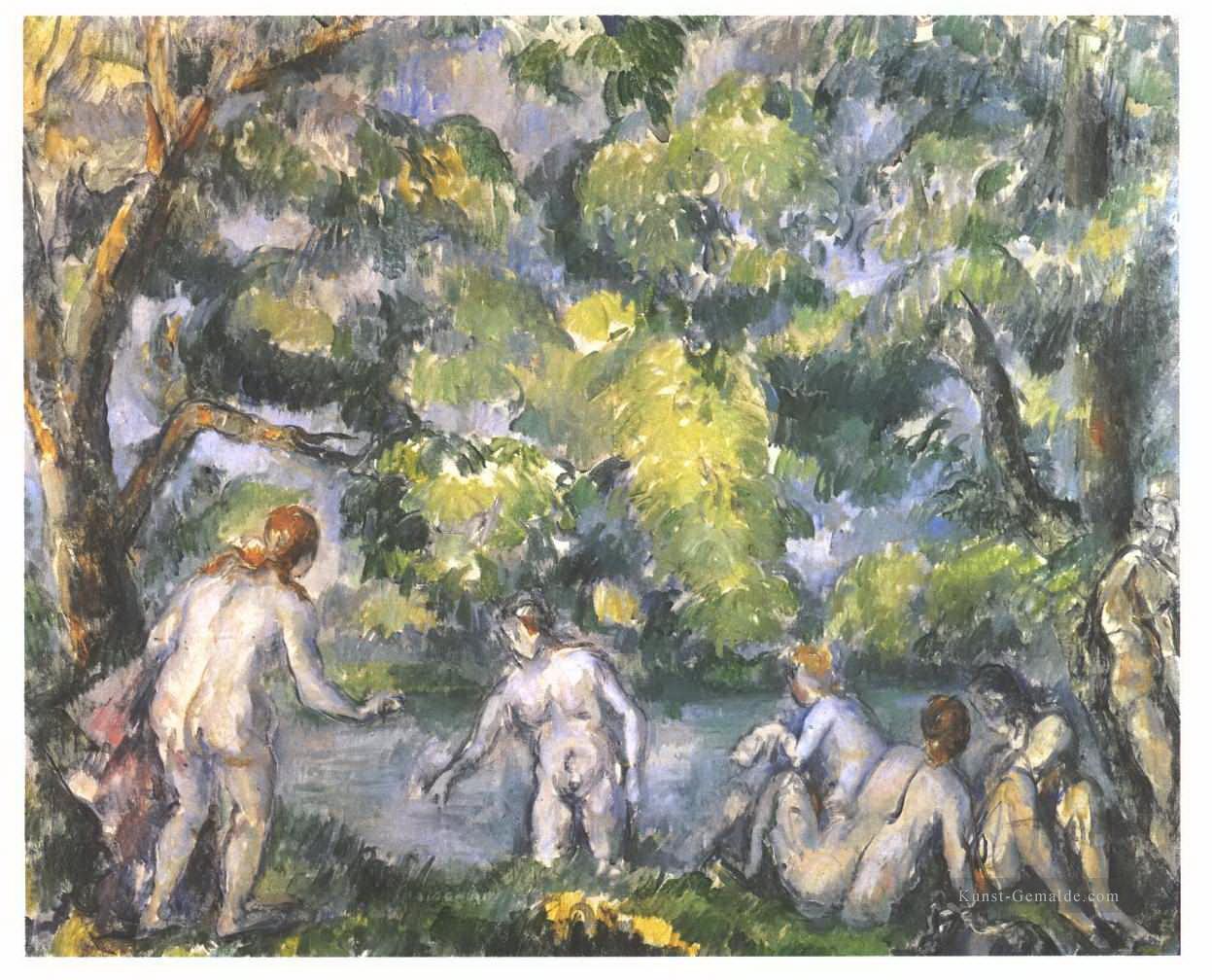 Badegäste Paul Cezanne Ölgemälde